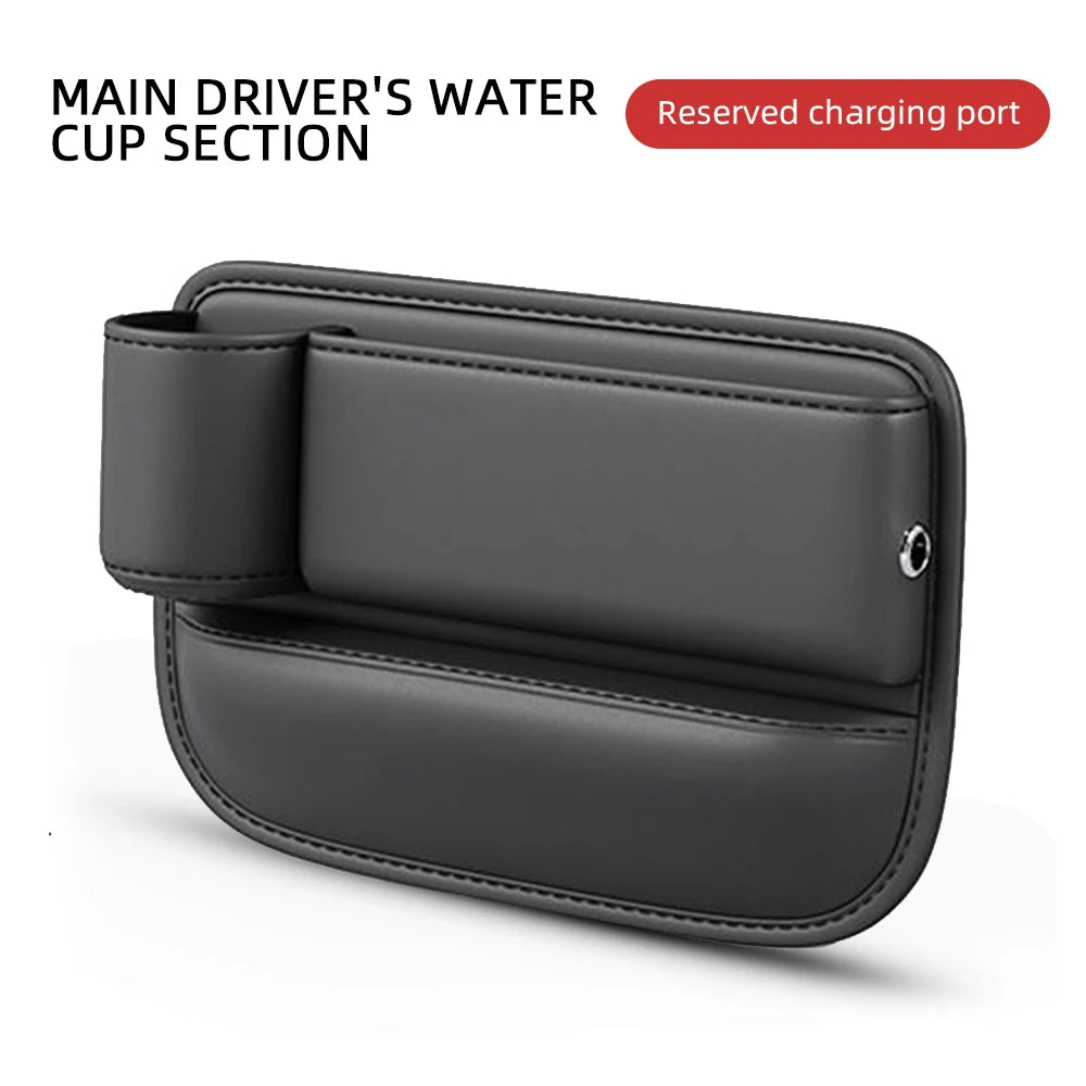 🚗 PU Leather Car Seat Gap Organizer
