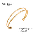 ✨ Cazador Gold Stainless Steel Cuff Bracelet