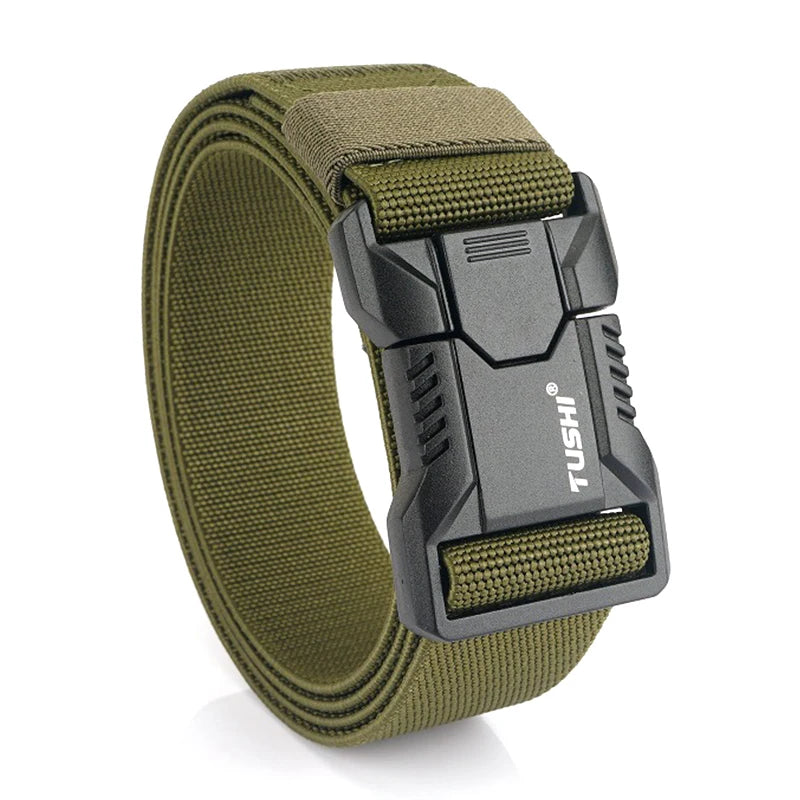 Tactical Elastic Belt with Quick Release Buckle