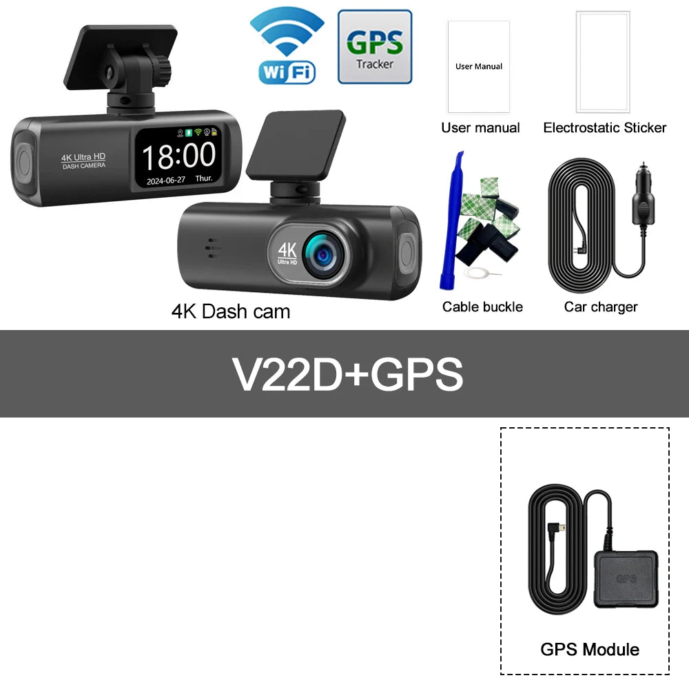 🛰️ 4K GPS Dash Cam