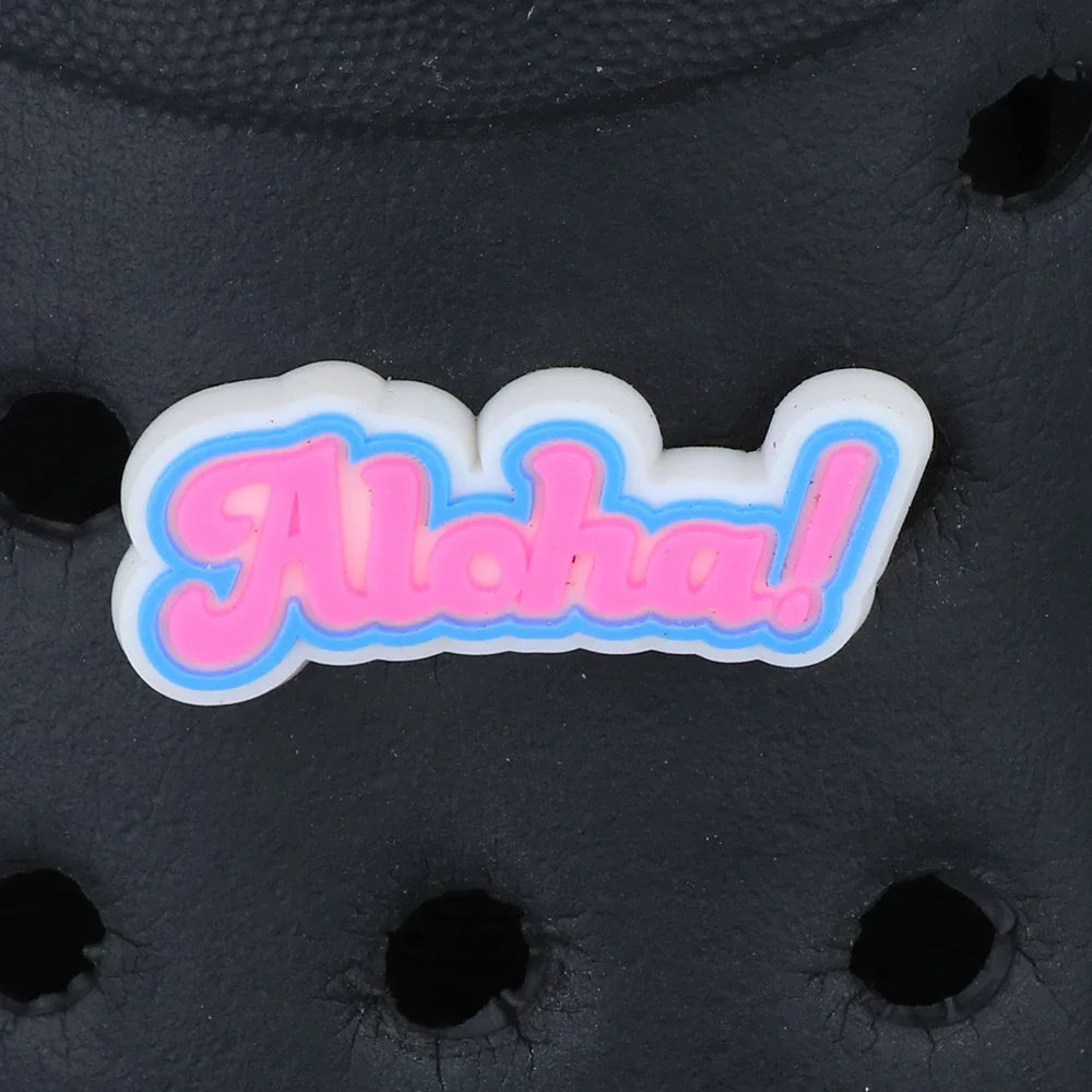 Cartoon Message Shoe Charms