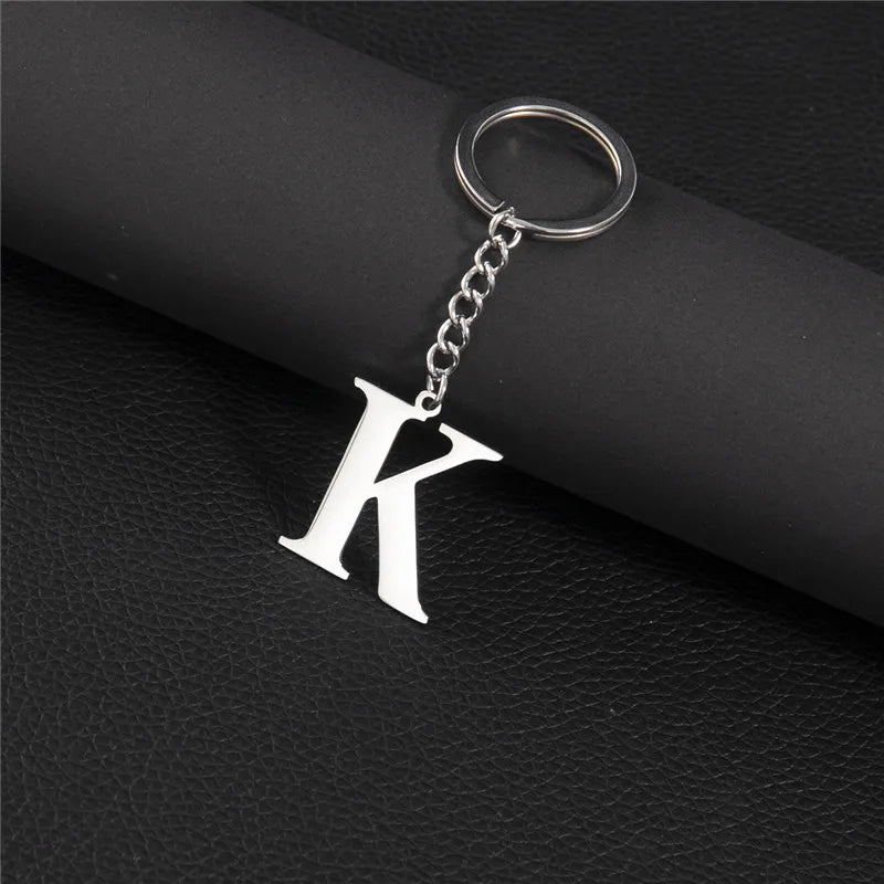 Initial Letter A–Z Keychain
