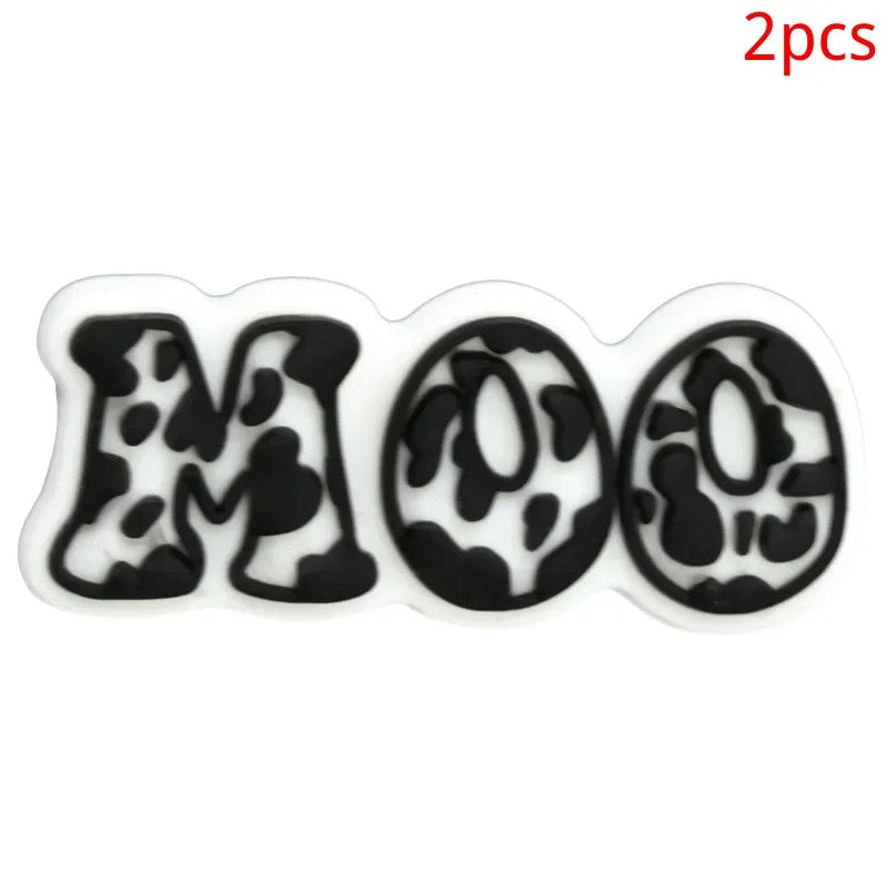 Leopard Print Shoe Buckle Charms
