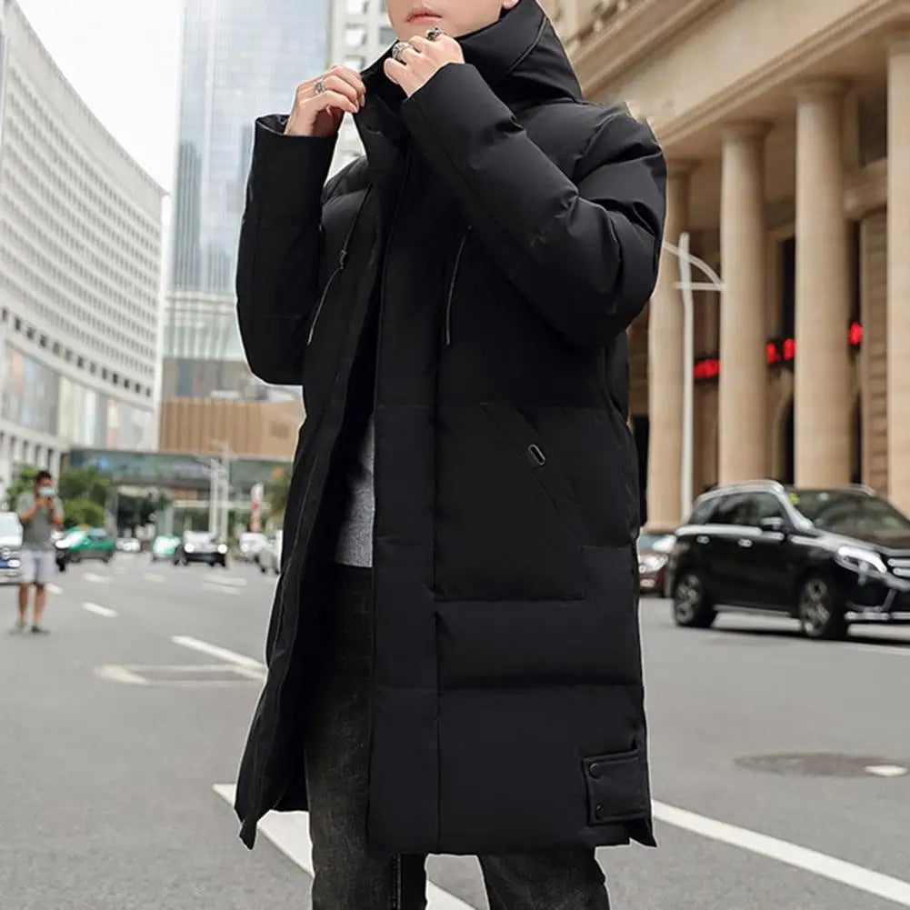 Men's Midi Hooded Padded Coat