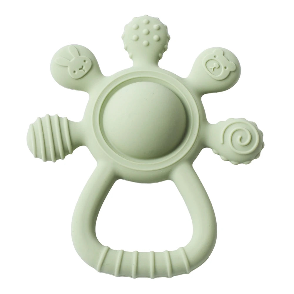 BPA-Free Silicone Teether Rattle