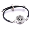 Aromatherapy Locket Leather Bracelet