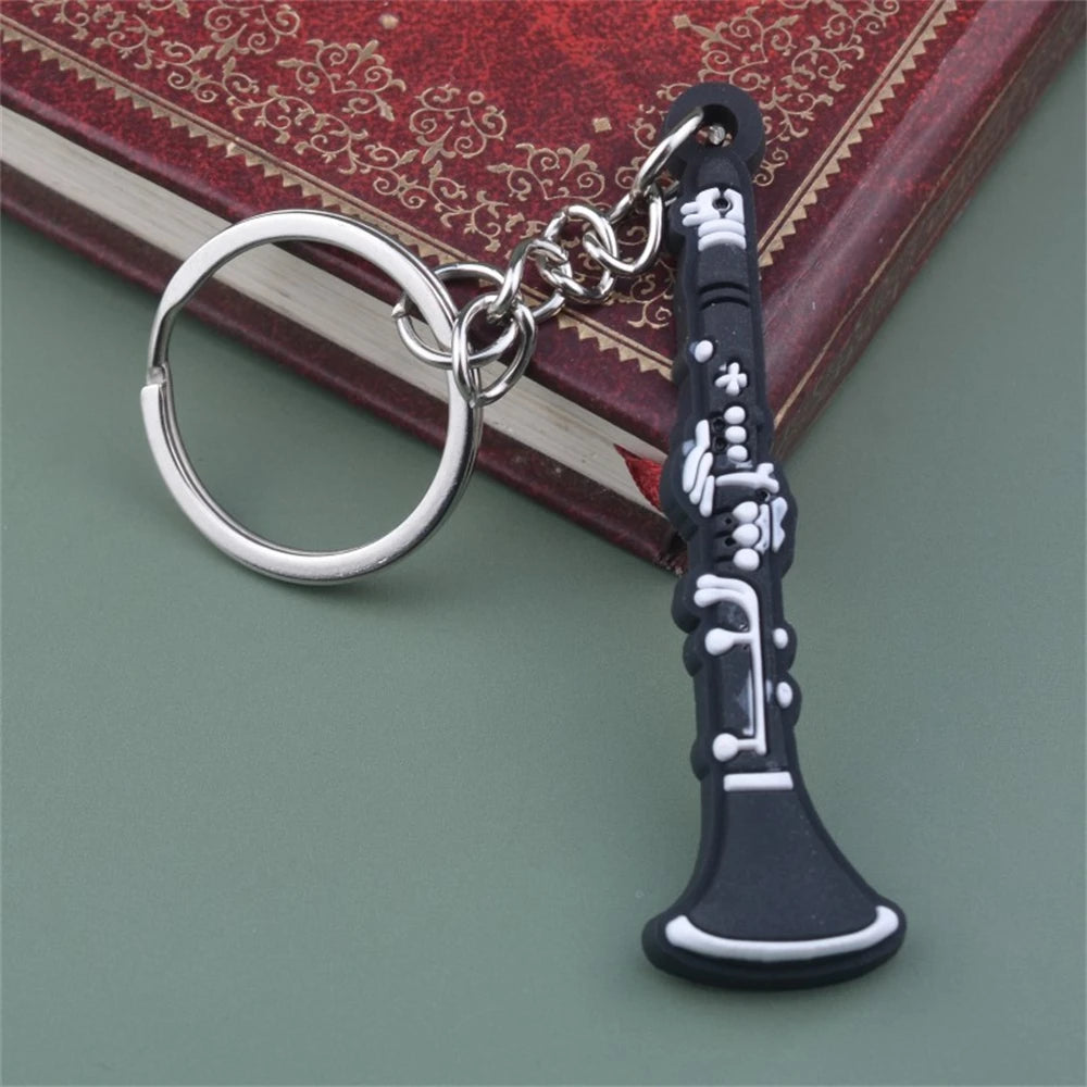 Silicone Music Instrument Keychain