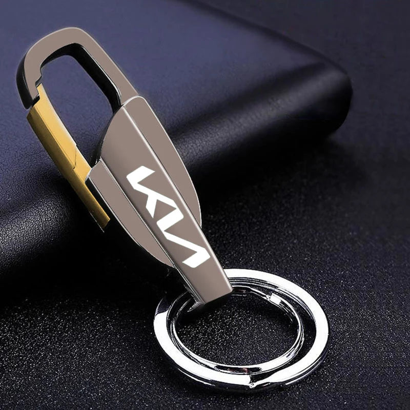 🔑 Metal & Leather Car Keychain