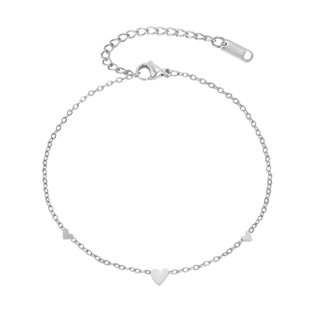 Gold Minimalist Heart Anklet