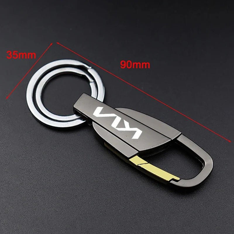 🔑 Metal & Leather Car Keychain