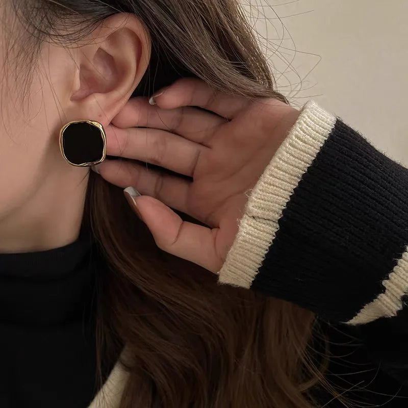 French Vintage Square Earrings