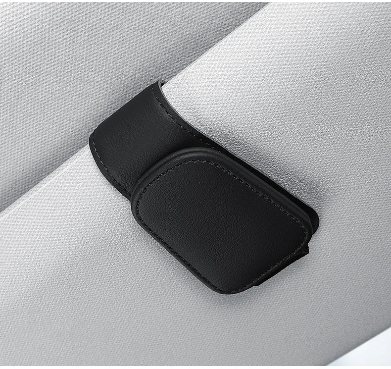 🚗 Car Sun Visor Glasses & Card Clip