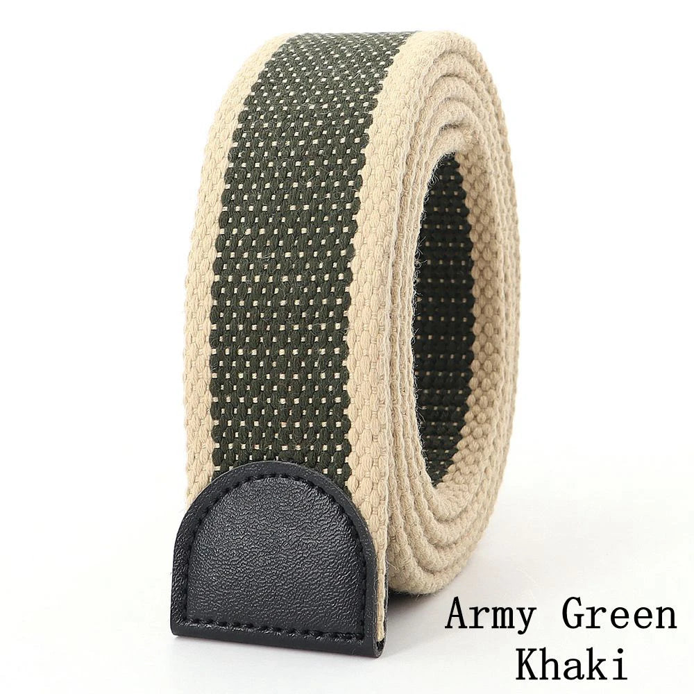 Canvas Tactical Belt Strap – No Buckle