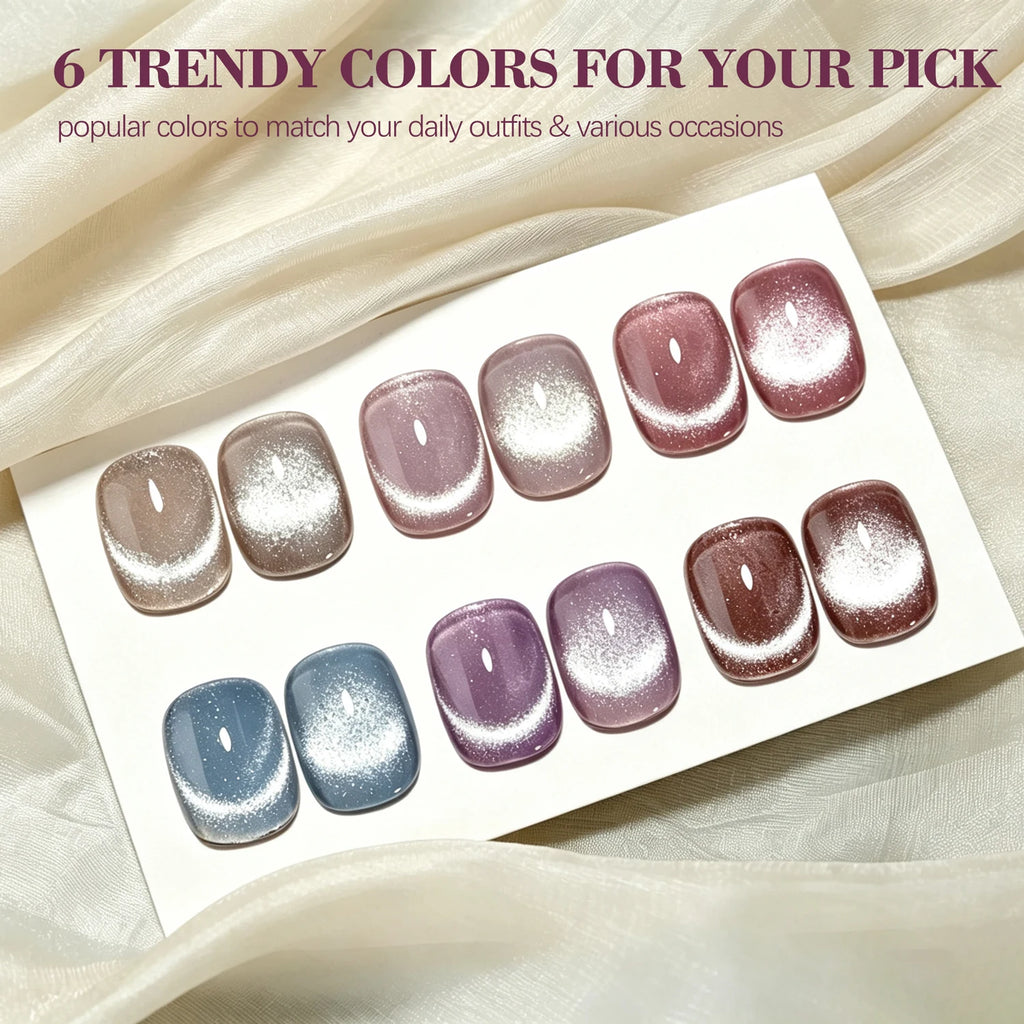 3-in-1 Gel Nail Polish – 6 Colors