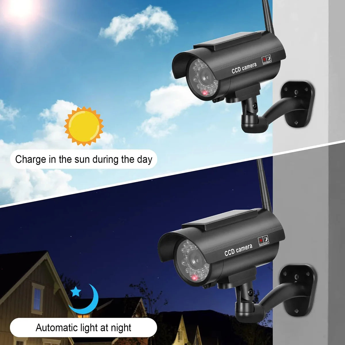 🎥 Solar Fake Security Camera