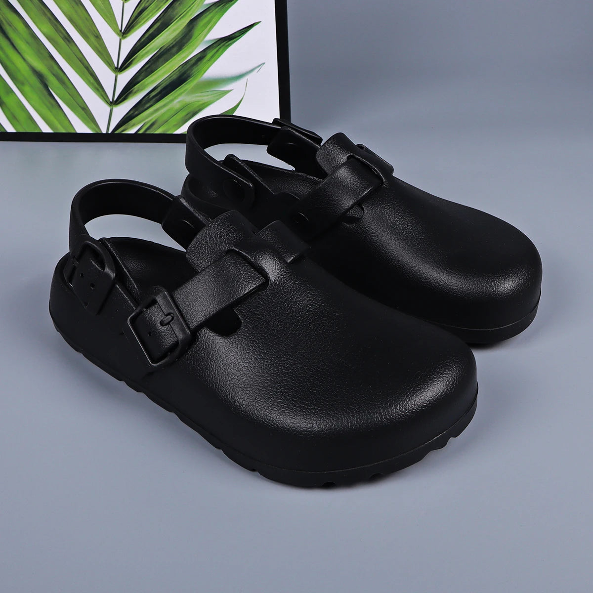 Women's Platform Buckle Clogs