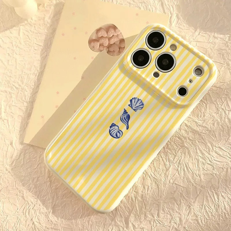🍊 Watercolor Orange Scallop Phone Case