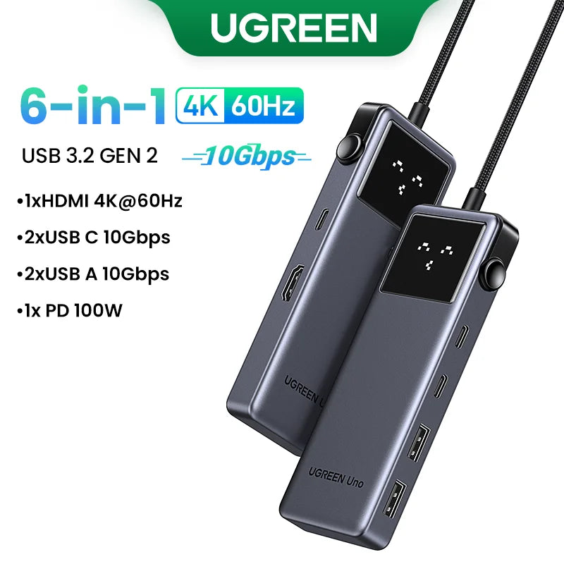 🔌 UGREEN 6-in-1 USB-C Hub