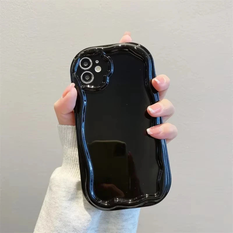 〰️ Wave Frame Transparent Case