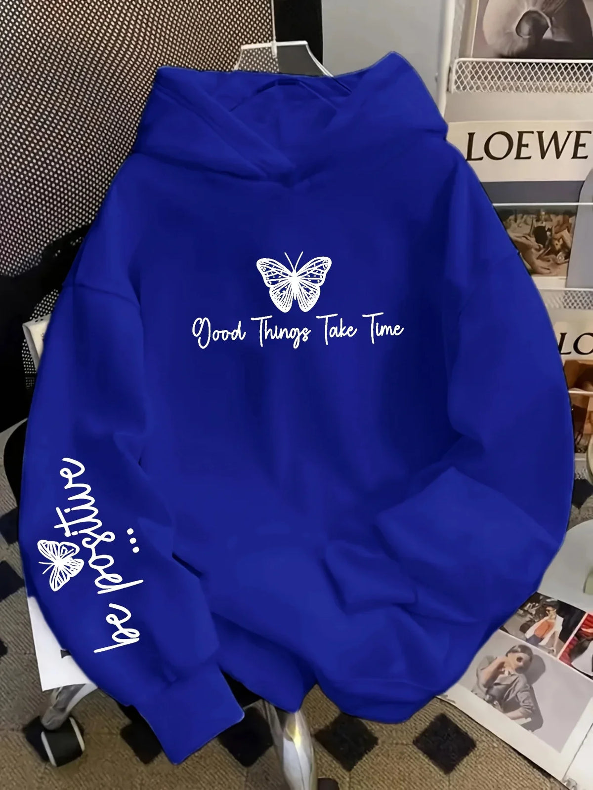Kids Butterfly Print Hoodie