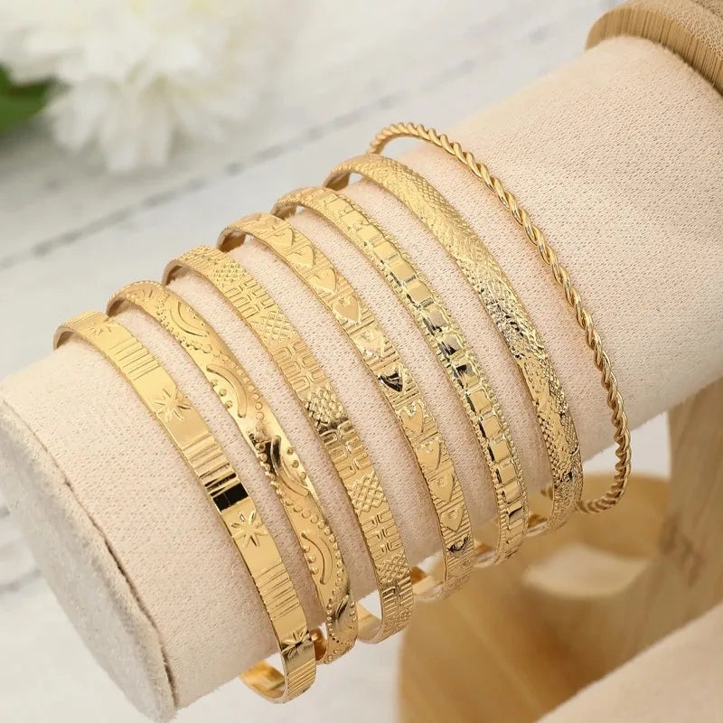 Gold Bracelet Set