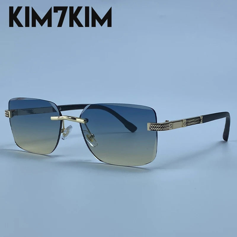 Men's Photochromic Rimless Sunglasses