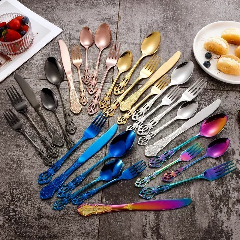 Gold Stainless Steel Cutlery Set