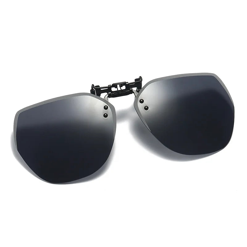Flip-Up Polarized Clip-On Sunglasses