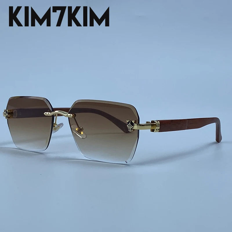 Men's Frameless Photochromic Sunglasses
