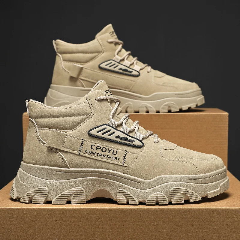 Men's Thick-Sole Short Boots