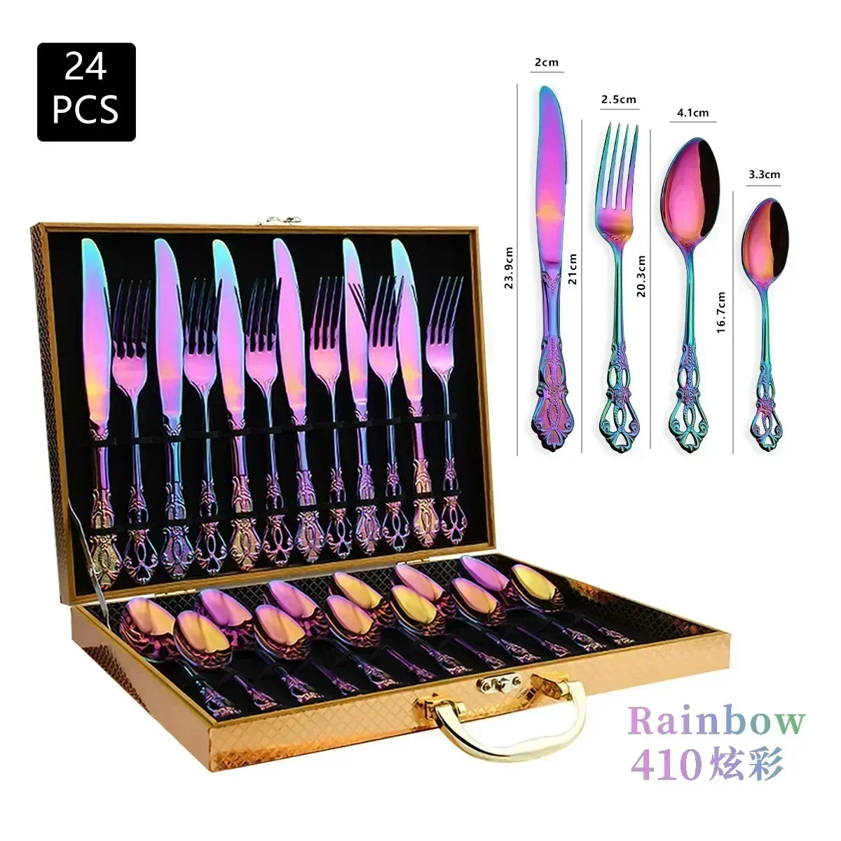 Gold Stainless Steel Cutlery Set