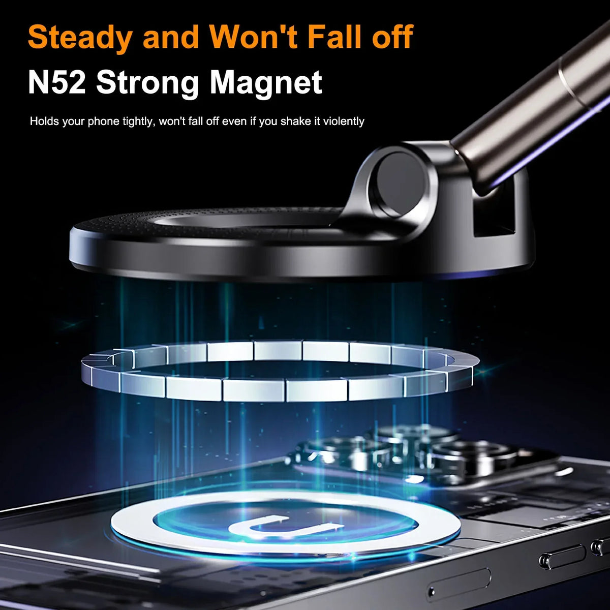 🚗 Xiaomi Magnetic Vacuum Car Phone Holder