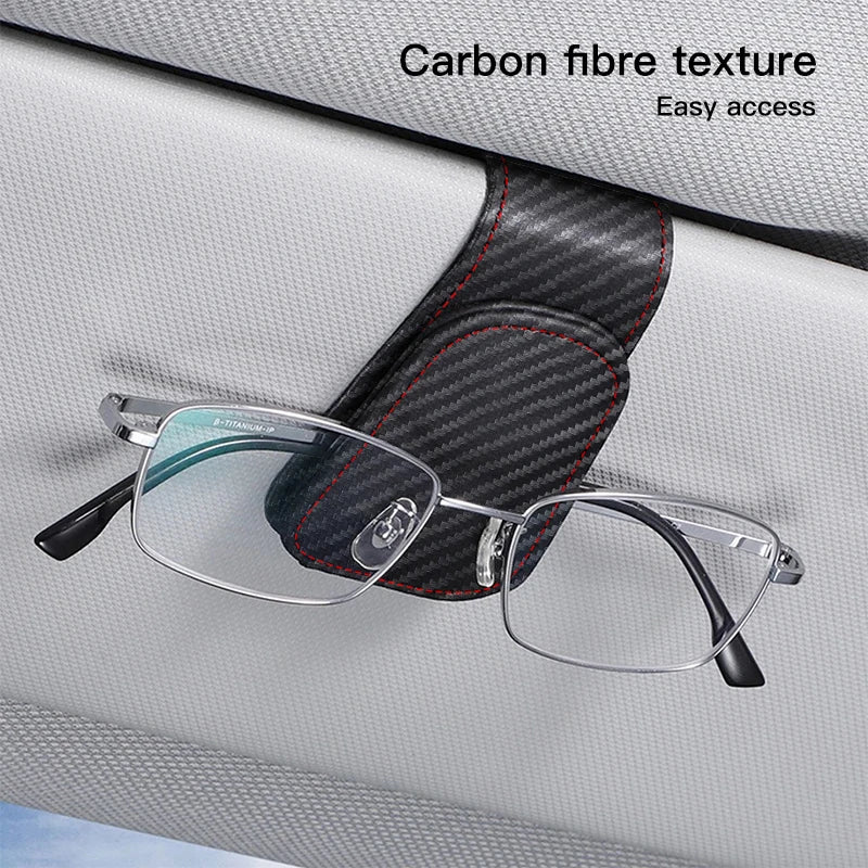 🚗 Car Sun Visor Glasses & Card Clip