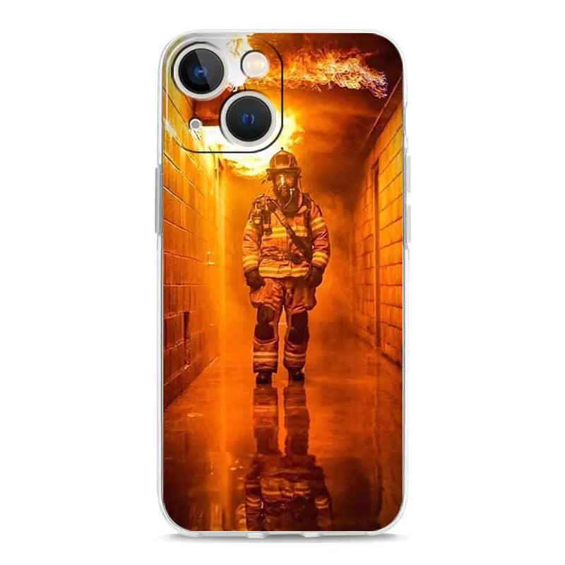 Firefighter Clear iPhone Case