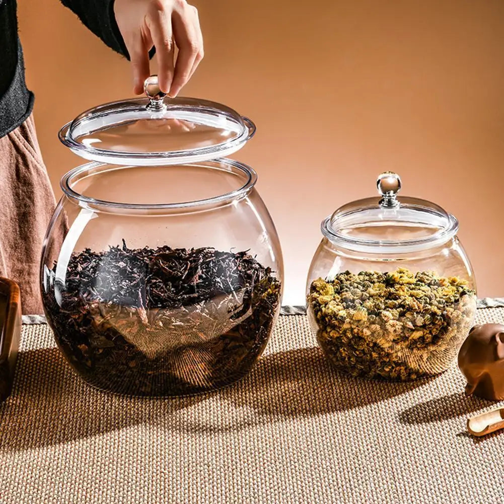 Sealed Plastic Storage Jars