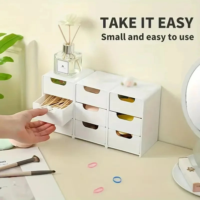 3-Tier Drawer Cosmetic Organizer