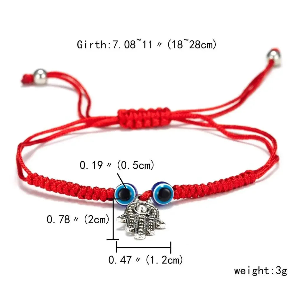 Evil Eye Red String Bracelet