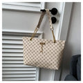 Printed PU Leather Tote Bag