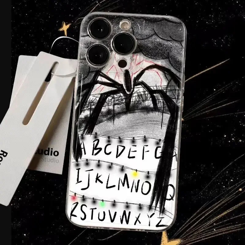 Retro A–Z Letter Clear iPhone Case