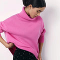 Loose Turtleneck Knit Sweater