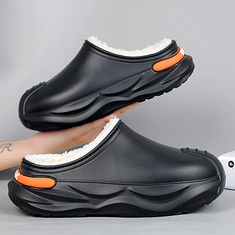 Men's Platform Plush Slippers