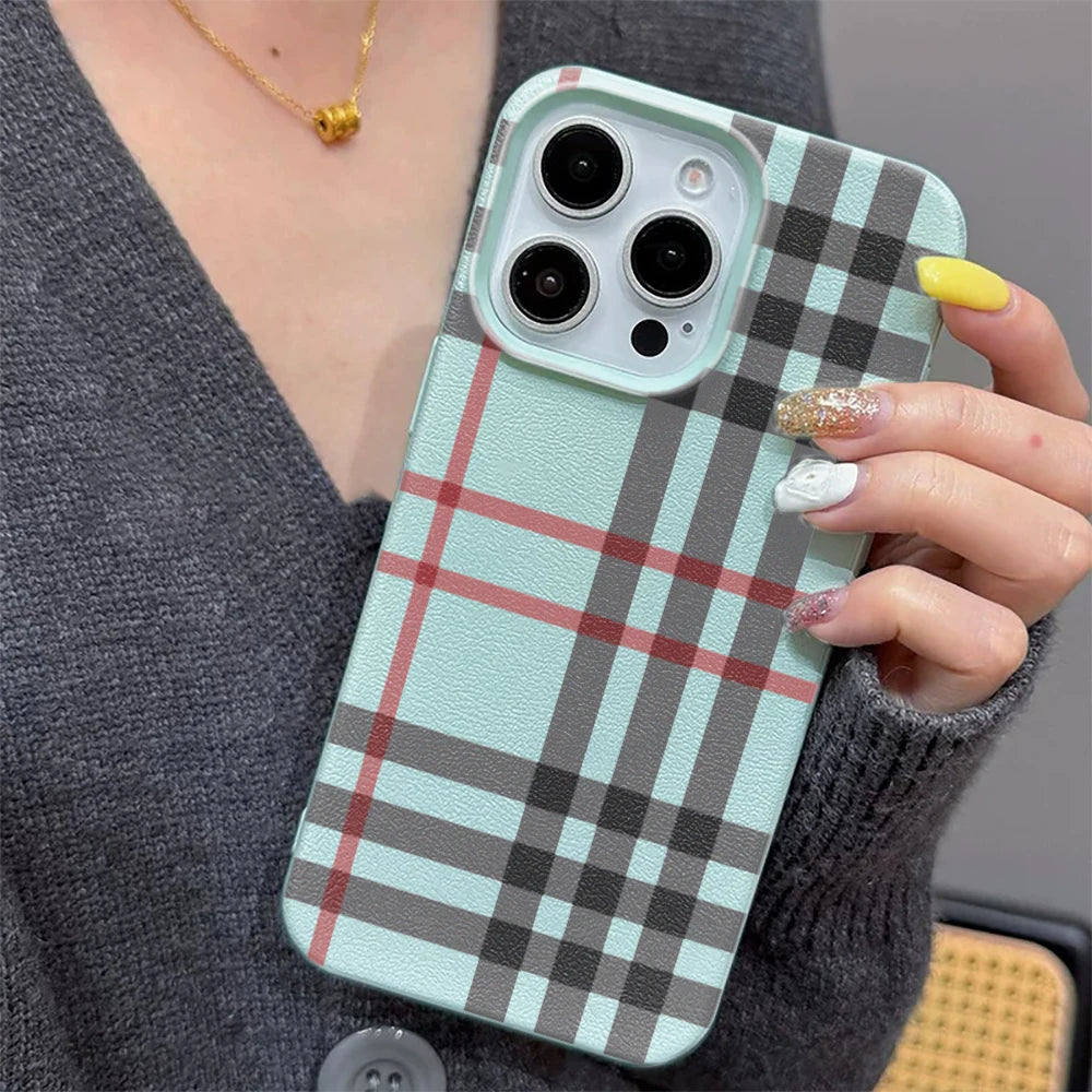 🟥 Classic Plaid Matte Case