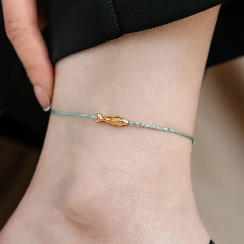 925 Silver Koi Fish Anklet