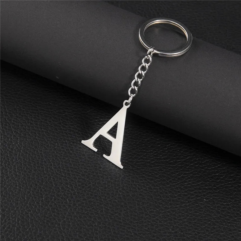 Initial Letter A–Z Keychain