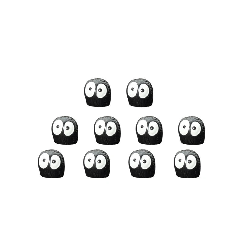 👾 Cute Black Elf Car Decoration Set