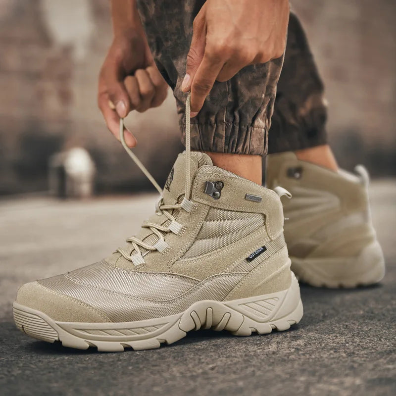 Men's Waterproof Combat Ankle Boots
