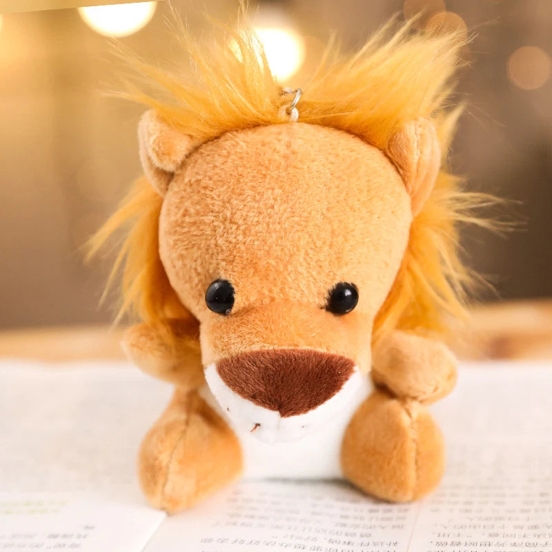 Mini Safari Animal Plush Keychain
