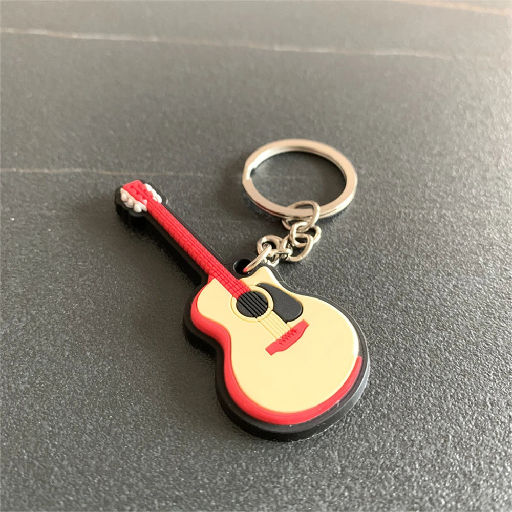 Silicone Music Instrument Keychain
