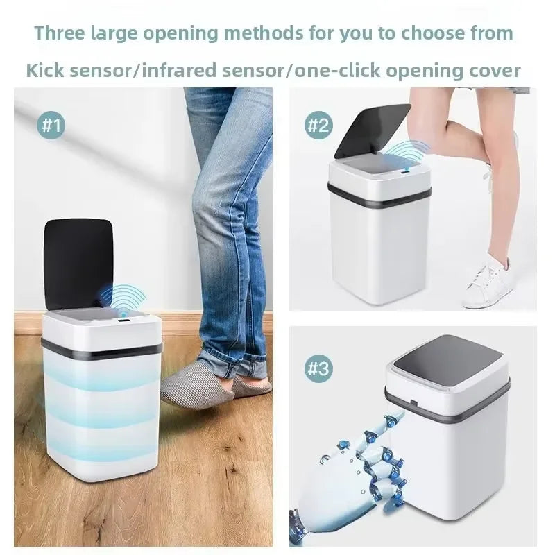 13L Touch-Free Motion Sensor Trash Can