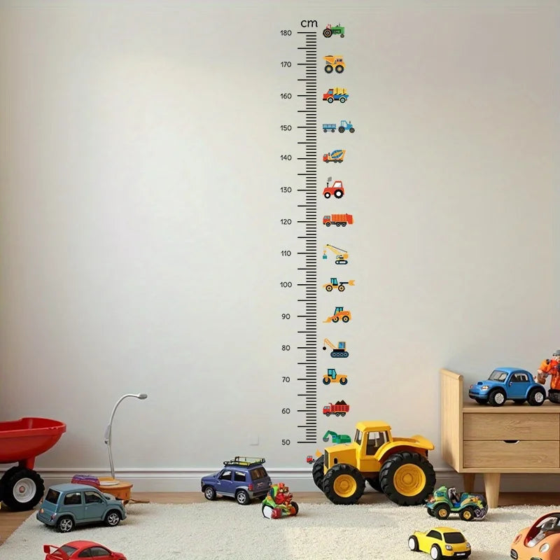 Kids Car Height Chart Wall Sticker